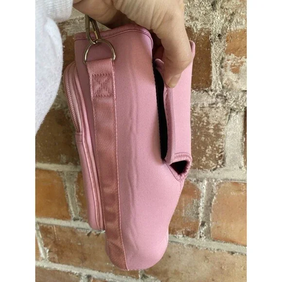 Pink Crossbody Stanley Cup Tumbler Water Bottle Travel Carrier Holder - Picture 7 of 9